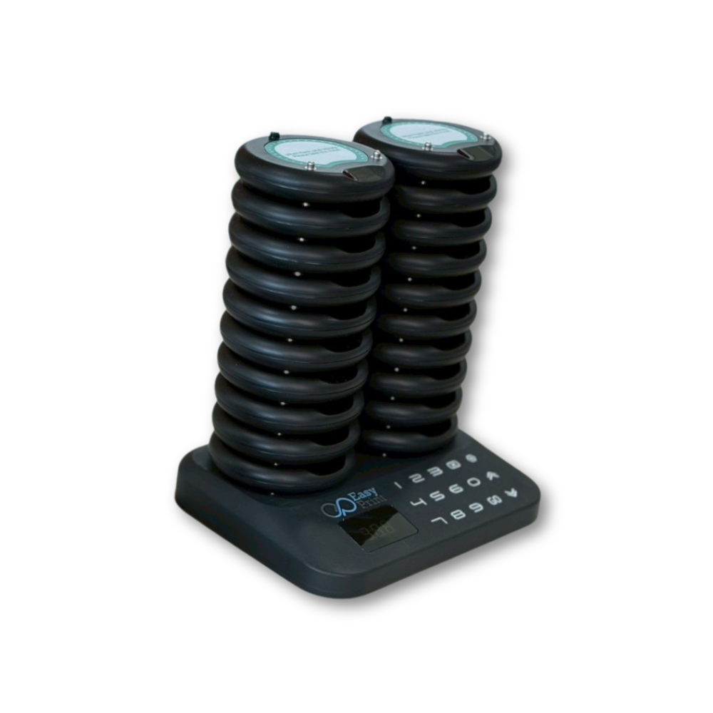 เครื่องเรียกคิวไร้สาย EASYPRINT QS-200 จำนวน 20 เพจเจอร์ สีดำ